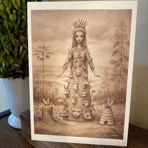 MARK RYDEN Barbie Series Post Card ~ Mattel NATURE QUEEN ~ Ready To Frame ~NEW